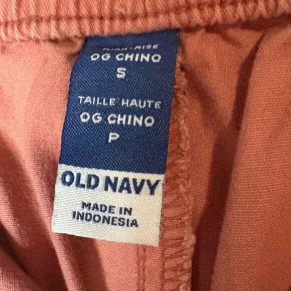 Old Navy size small Peachy Pink Chino Pants stretchy cotton straight leg - Picture 3 of 7